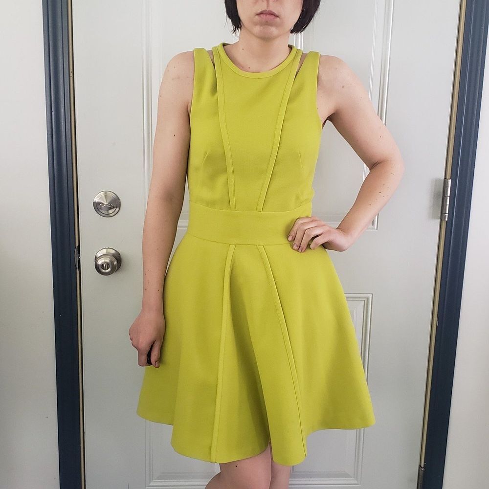 Armani Exchange Green Dress‎ with Cut Outs